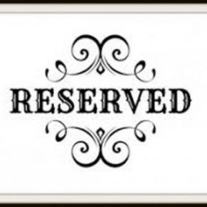 Reserved for Dawn Scott
